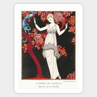 L'Arbre de science: Robe du soir de Doeuillet (1914) Sticker